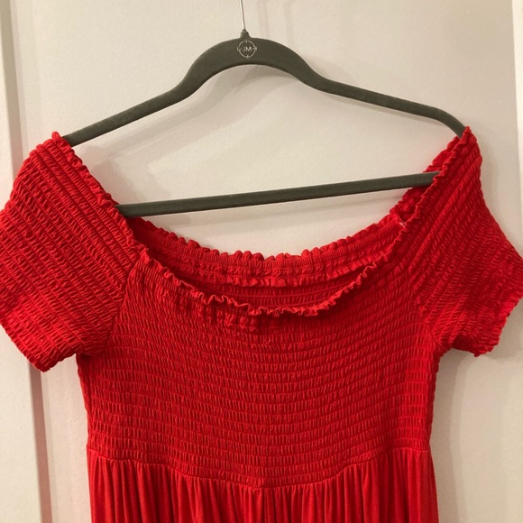 Isabel Maternity by Ingrid & Isabel red shirt Sleeve Maxi Sundress - Picture 6 of 6